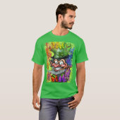 T-Shirt Roses Fées Arc-en-Ciel (Devant entier)