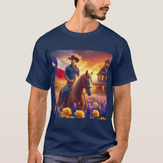 T-shirt Roses jaunes au Texas