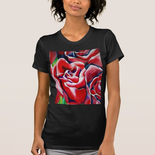T-shirt Roses macro roses roses (Devant)