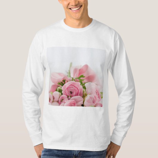 T-shirt Roses Mariages roses (Devant)