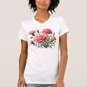 T-shirt Roses oeillets slim