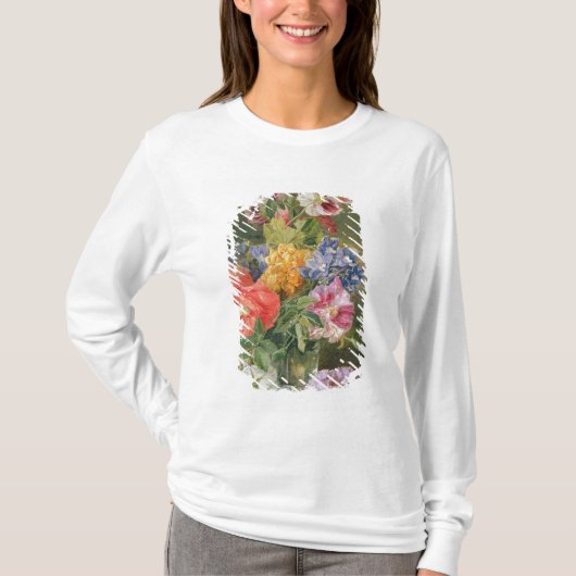 T-shirt Roses, pavot et Pelargonia (Devant)