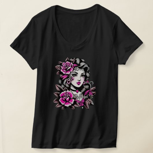 T-Shirt Roses pour Femmes (Poser)