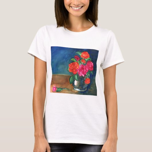 T-shirt Roses pour Mon Amour (Devant)