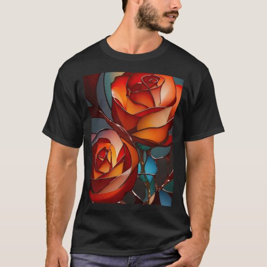 T-shirt Roses rouges (Devant)