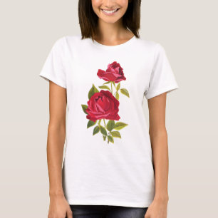 T-shirt Roses rouges
