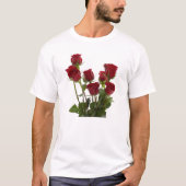 T-shirt Roses rouges à longue tige (Devant)