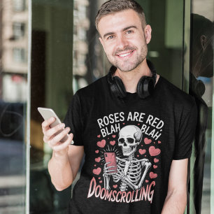 T-shirt Roses sont rouges du Doomscrolling Anti Saint Vale