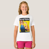 T-shirt Rosie la riveuse cool implacable et fabuleuse (Devant entier)