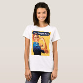 T-shirt Rosie Le Riveter - Ajoutez Votre Propre Slogan Per (Devant entier)