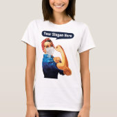 T-shirt Rosie Le Riveter Avec Masque - Ajoutez Votre Propr (Devant)