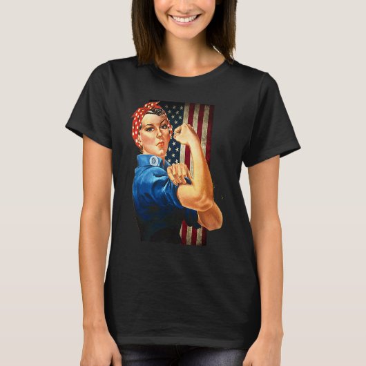 T-shirt Rosie le Riveter Une Femme Autonomisée Empower Fem (Devant)