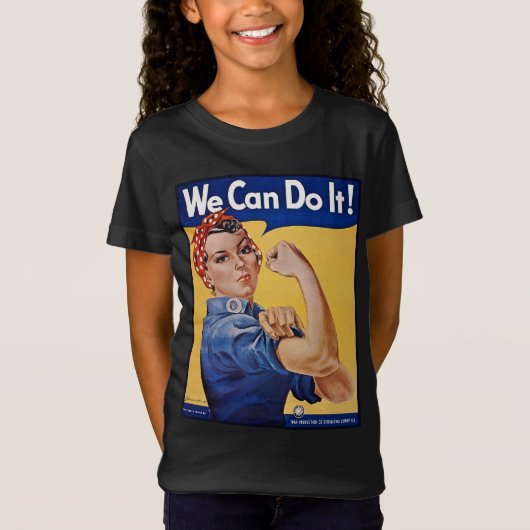 T-Shirt Rosie le Riveter : Une femme forte pour l'autonomi (Devant)