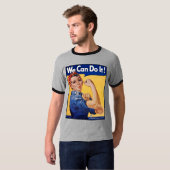 T-shirt Rosie le Riveter : Une femme forte pour l'autonomi (Devant entier)