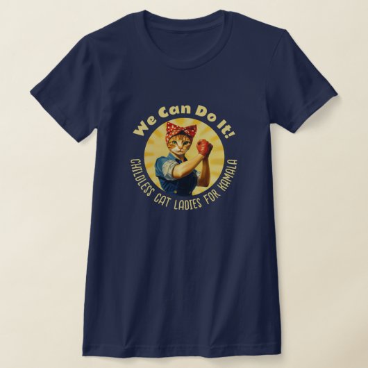 T-shirt Rosie Les Dames De Chat Riveter Pour Kamala Harris (Poser)