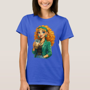 T-Shirt Rosie Max Cartoon Girl – Jolie Orange Bouc