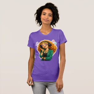 T-Shirt Rosie Max Cartoon Girl – Jolie rousse bouc