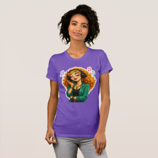 T-Shirt Rosie Max Cartoon Girl – Jolie rousse bouc
