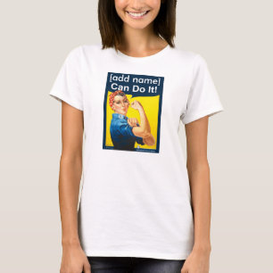 T-shirt Rosie personnalisé le rivoir "peut le faire !"