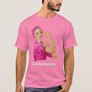 T-shirt Rosie, Riveter Sensibilisation au cancer du sein