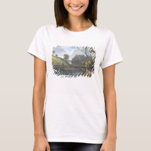 T-shirt Roslin Castle, Midlothian (avec c/c et gouache sur