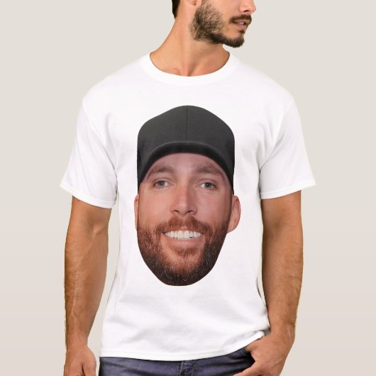 T-shirt Ross Chastain Beard Big Head - NASCAR Fan Meme (Devant)