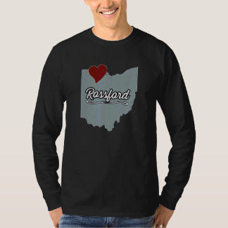 T-shirt Rossford Ohio OH Ville État USA Cadeau Mignon