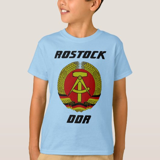 T-shirt Rostock, DDR, Rostock, Allemagne de l'Est socialis (Devant)