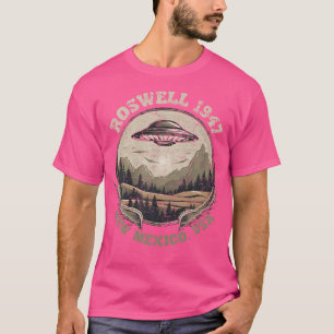 T-shirt Roswell 1947 Enlèvement Nouveau-Mexique Ufo Vintag