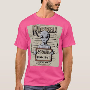 T-shirt Roswell Alien Mugshot - 1947