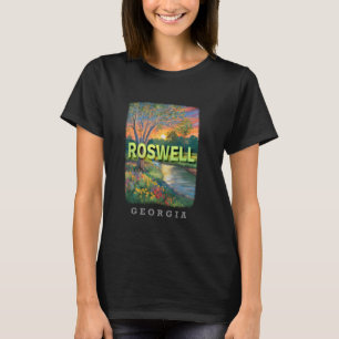 T-shirt Roswell Géorgie GA Paysage urbain pacifique SD664