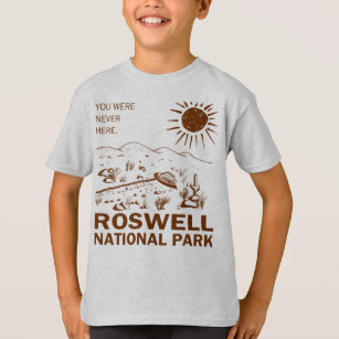 T-shirt Roswell National Park UFO Flying Saucer Aliens T-S