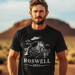 T-shirt Roswell UFO Alien Soucoupe volante extraterrestre