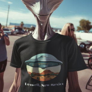 T-shirt Roswell UFO Space Ship Nouveau Mexique