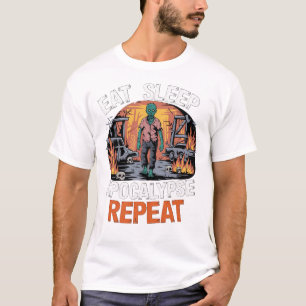 T-shirt Rotation au coeur - Chemise T Halloween Zombie
