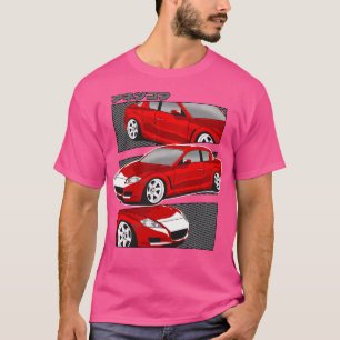 T-shirt Rotation Red Mazda RX8