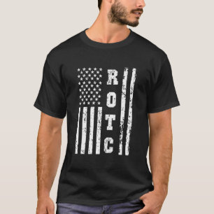 T-shirt Rotc États-Unis Corps Rotc Drapeau américain