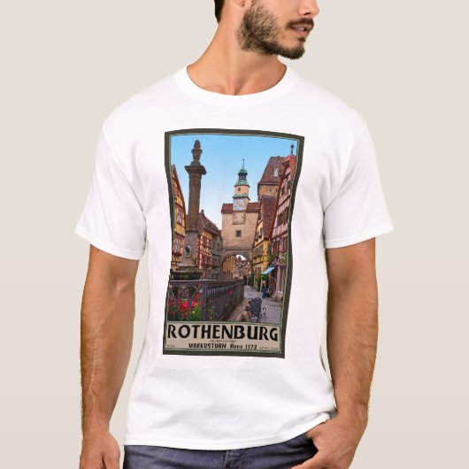 T-shirt Rothenburg OD Tauber - Markusturm (Devant)