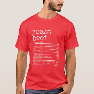 T-shirt Rôti Boeuf valeur nutritive drôle Thanksgiving Chr