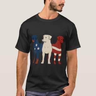 T-shirt Rottweiler 4 juillet amateur de chiens Hommes Drap