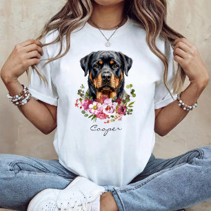T-shirt Rottweiler aquarelle