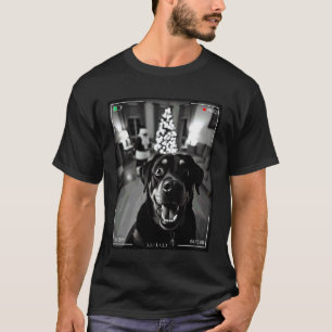 T-shirt Rottweiler Attrape le Père Noël sur Caméra Noël