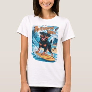 T-shirt Rottweiler Chiens Surf Aventure