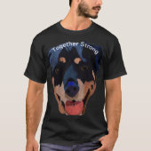T-shirt Rottweiler fort espoir confiant (Devant)