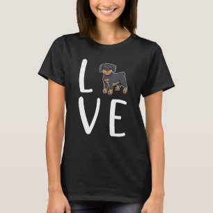 T-shirt Rottweiler Log Dog Rottweiler Chien Chien Chien Ch