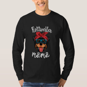 T-shirt rottweiler mama puppy mom dog mama lover gift