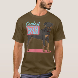 T-shirt Rottweiler Maman Propriétaire de chien Rottweiler 