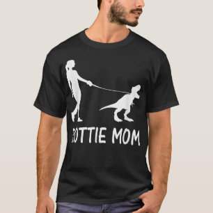 T-shirt Rottweiler Maman Rottie Mama Chien Rott Dinosaure
