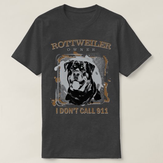 T-shirt Rottweiler Metzgerhund (10) (Design devant)