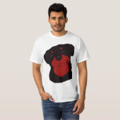 T-shirt Rottweiler réfléchi (Devant entier)